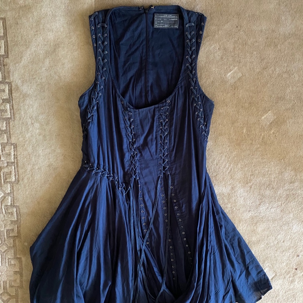 Navy blue Aemilla dress, All Saints, UK 14